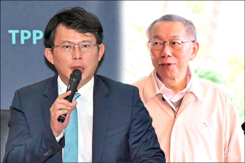 民眾黨團總召黃國昌等人提案修正刑事訴訟法，刪除「勾串共犯或證人」羈押事由。圖右為因京華城弊案遭羈押的前民眾黨主席柯文哲。（資料照，本報合成）
