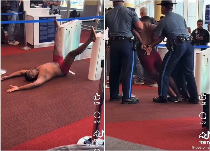 捷藍航空登機口鬧劇 男當場脫光衣物「全裸伸展」