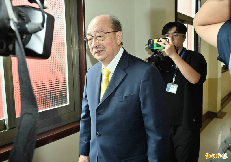 民進黨總召柯建銘出席立院黨團協商。（記者田裕華攝）