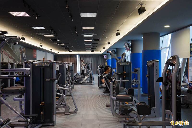 運動健身器材。（記者羅國嘉攝）