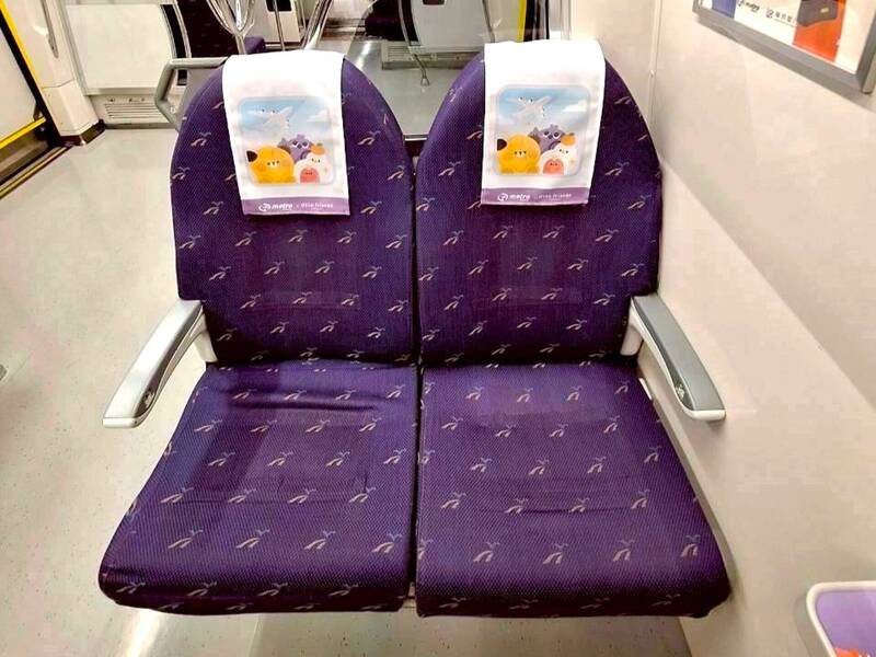 機捷直達車座椅升級 「dtto friends」主題車廂添萌趣