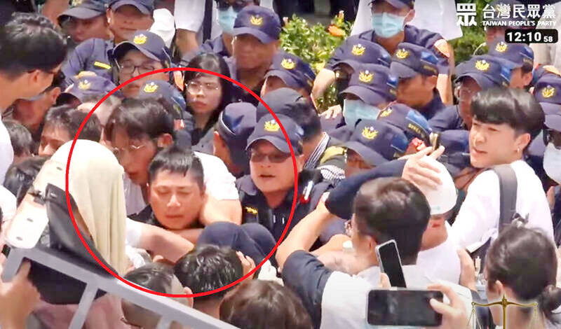 《TAIPEI TIMES》People who clashed with police to be investigated