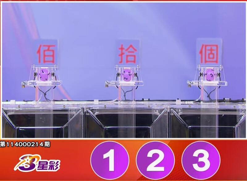 3星彩開獎號碼。（擷取自三立iNEWS《全民i彩券》）