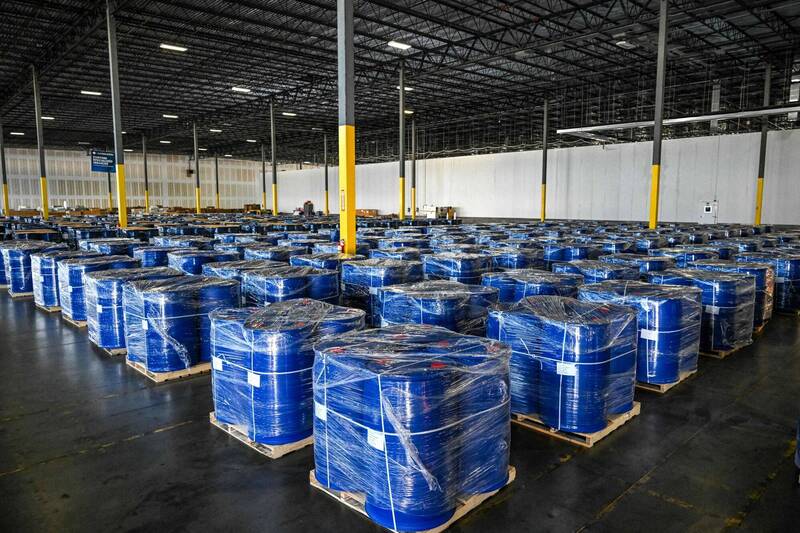 美國查扣從中國運往墨西哥販毒集團的冰毒原料。（法新社）