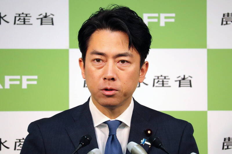 日本農林水產大臣小泉進次郎。(歐新社) 日本农林水产大臣小泉进次郎。 (欧新社)