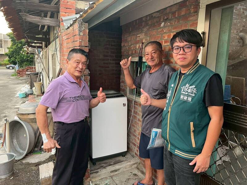 丹娜絲風災重創雲林 民進黨募集20件愛心家電助災民