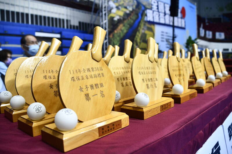 睽違16年重返彰化！全國環保盃桌球賽開打 獎盃用回收木做成