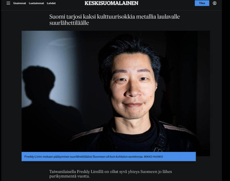 林昶佐接受芬蘭最悠久報紙訪問談台灣堅持 創亞洲外交官首例