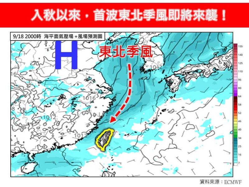 本週各地持續高溫炎熱 下週首波東北季風報到