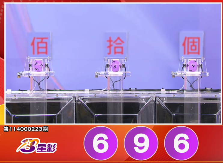 3星彩開獎號碼。（擷取自三立iNEWS《全民i彩券》）