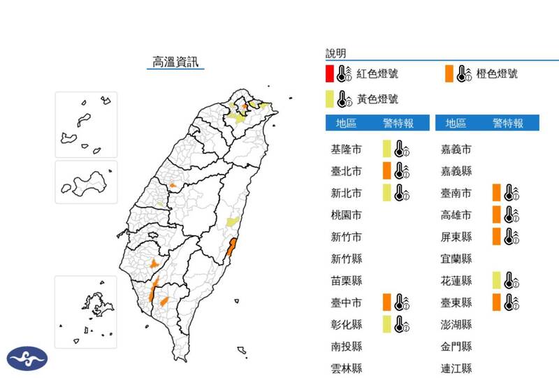 好熱！10縣市高溫特報 慎防熱傷害