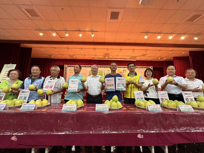 八里文旦柚甜度12.6度奪「甜柚王」 產地展售會9/20左岸登場