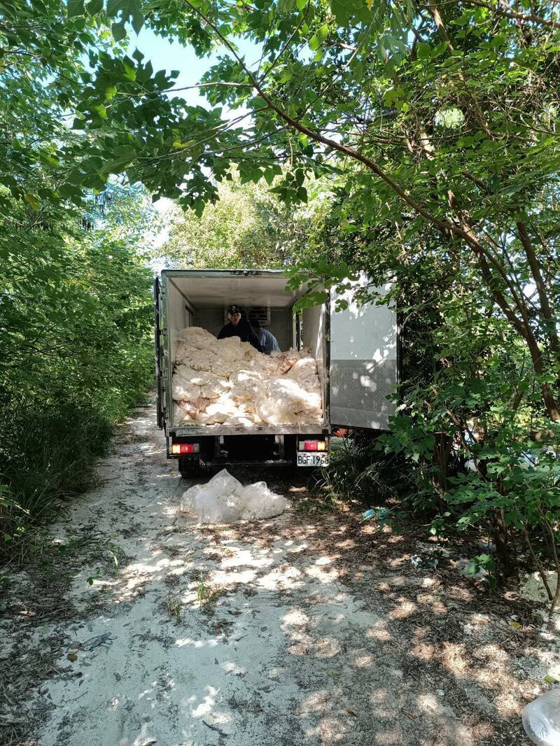 通霄內湖遭亂倒蛋殼 男子被逮推給移工