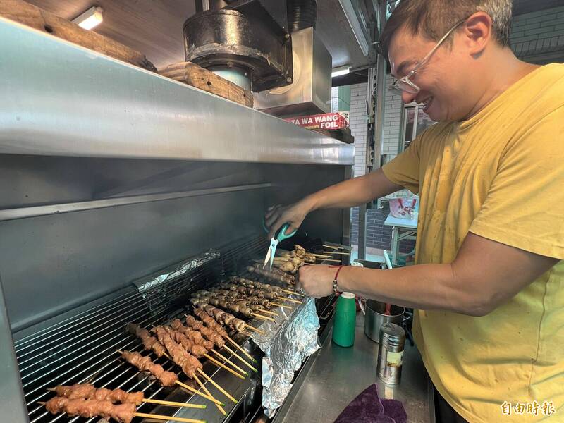金門圓頭農牧攜手麥斯麵包  烤肉餐車開進晨光基金會
