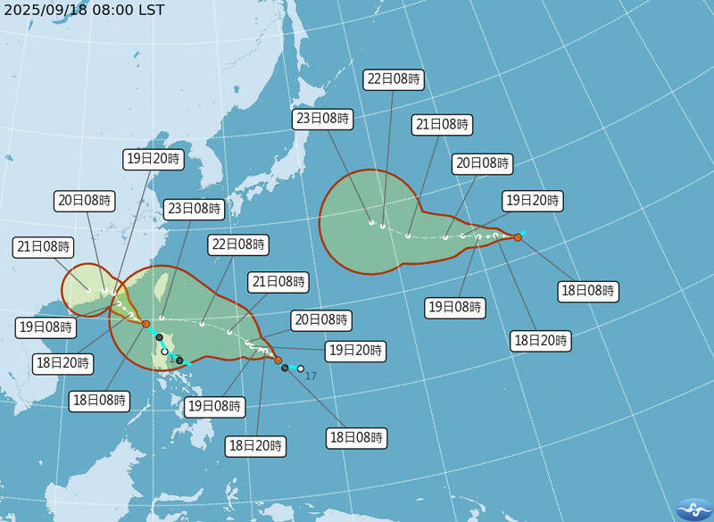 米塔颱風下午生成 路徑曝光