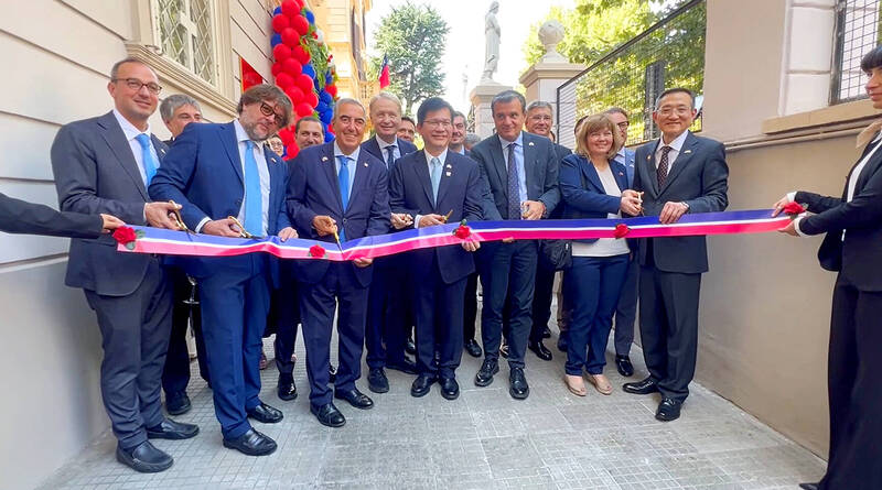 《TAIPEI TIMES》 Foreign minister Lin visits Italy