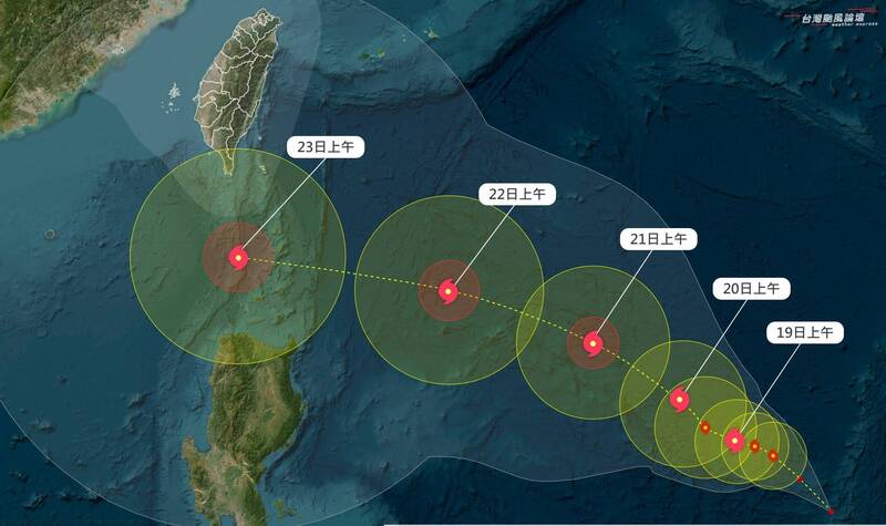 90W將成颱這2天恐通過台灣南方 颱風論壇曝各地風雨預估