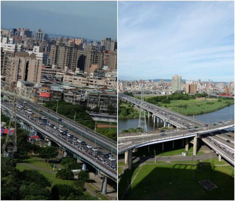 有網友在社群平台PO出福和橋上機車從公館排到永和的交通壅塞狀況，直言，這是他身為20年台北人活這麼久第一次見到。（圖擷取自 Threads ）