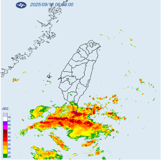 屏東縣大雷雨！氣象署：旺盛對流伴隨劇烈降雨