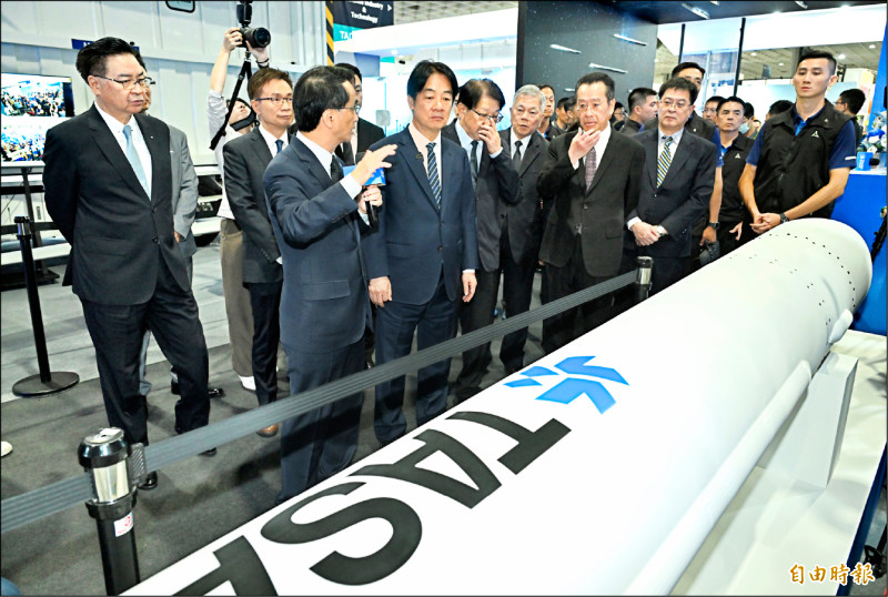 參觀國防展 賴清德關注台美無人載具