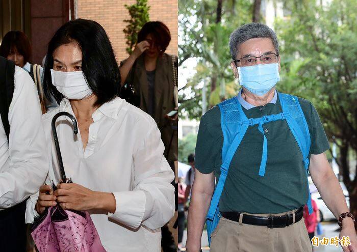 柯文哲競選總部財務長李文宗（右）、李文娟（左）兄妹二人今早到台北地院出庭。據了解，兩人早已供出柯文哲實質掌握木可公關公司、眾望基金會、新故鄉協會。（記者劉信德攝，本報合成）