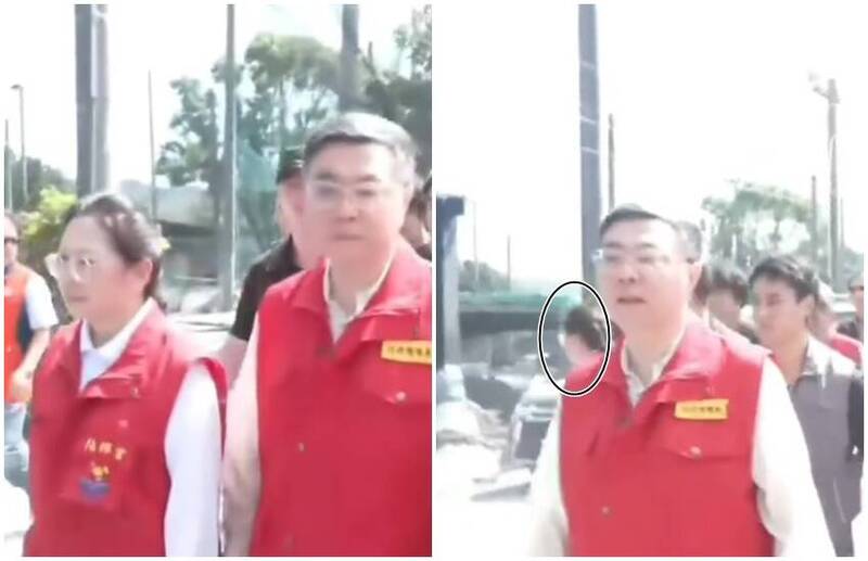 徐榛蔚罕見與卓榮泰同框勘災！竟被抓包半路「掉頭就走」