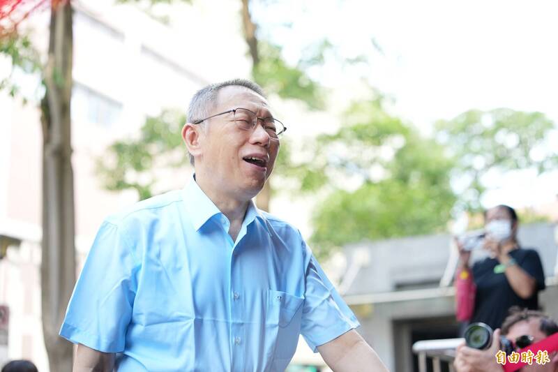前台北市長柯文哲。（記者陳逸寬攝）
