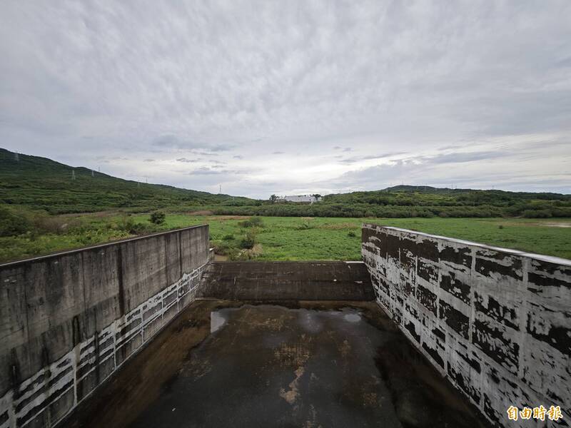 屏東縣東門溪滯洪池。（記者陳彥廷攝）