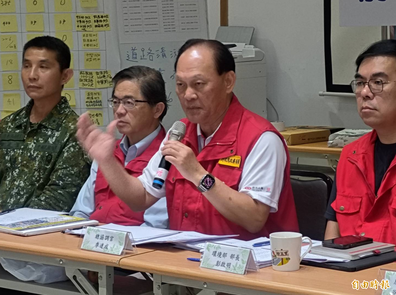季連成目前輪任中央前進協調所總協調官，因指揮救災果斷明快、執行力過人受到外界肯定。（記者王榮祥攝）