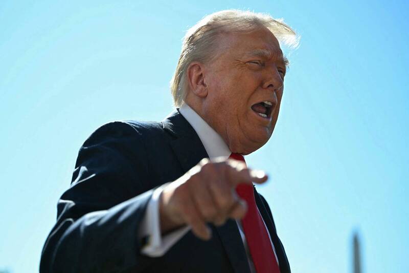 美國總統川普表示,如果巴勒斯坦武裝組織哈瑪斯拒絕交出對加薩的控制權,將被「徹底消滅」。(法新社) 美國總統川普表示,如果巴勒斯坦武裝組織哈瑪斯拒絕交出對加薩的控制權,將被「徹底消滅」。(法新社)