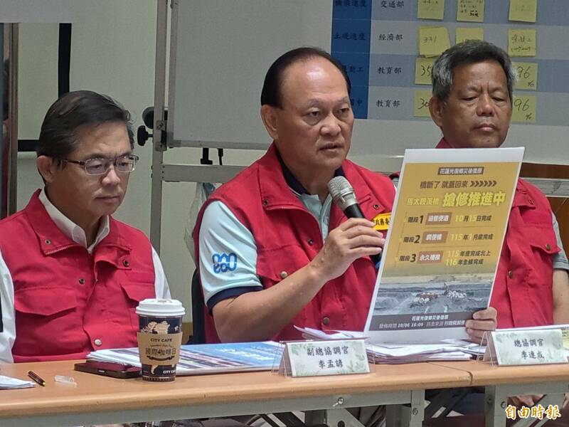 馬太鞍溪涵管便橋10/15完工可通小車 鋼便橋明年1月底通車