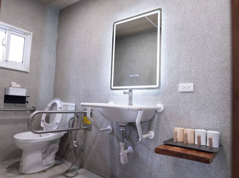 客房浴室也大改造。（雲林縣府提供）