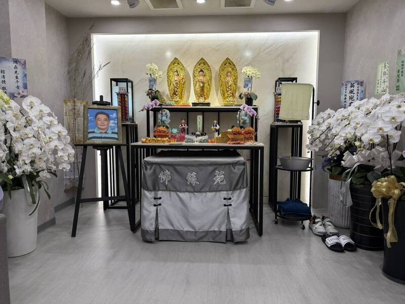林鴻森先生靈堂位於桃園市大有路「佛緣苑會館二館」，即起僅上午10點至中午12點開放各界致意緬懷。（林奕華提供）