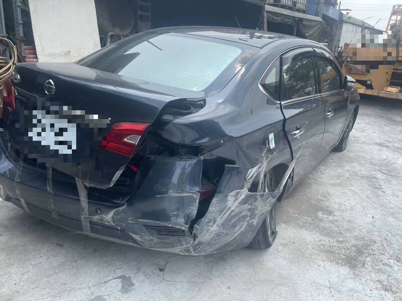 林男駕駛的自小客車。（警方提供）