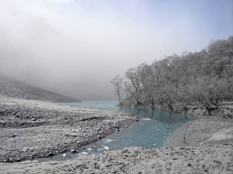 堰塞湖一景。（圖擷自張景淮（山獸）臉書）