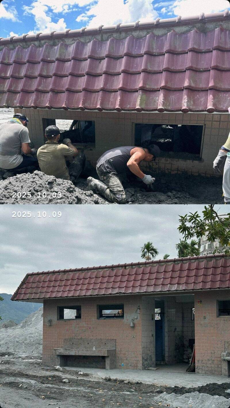 佛祖街保安寺旁廁所在鏟子超人努力下出土。（取自脆帳號jetertung
）