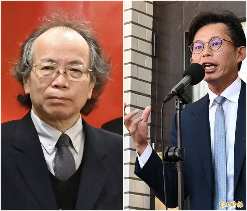 前政務委員張景森（左）、民眾黨主席黃國昌（右）。（資料照）