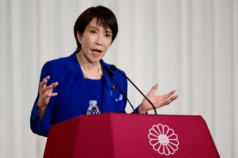 自民黨總裁高市早苗。（路透）