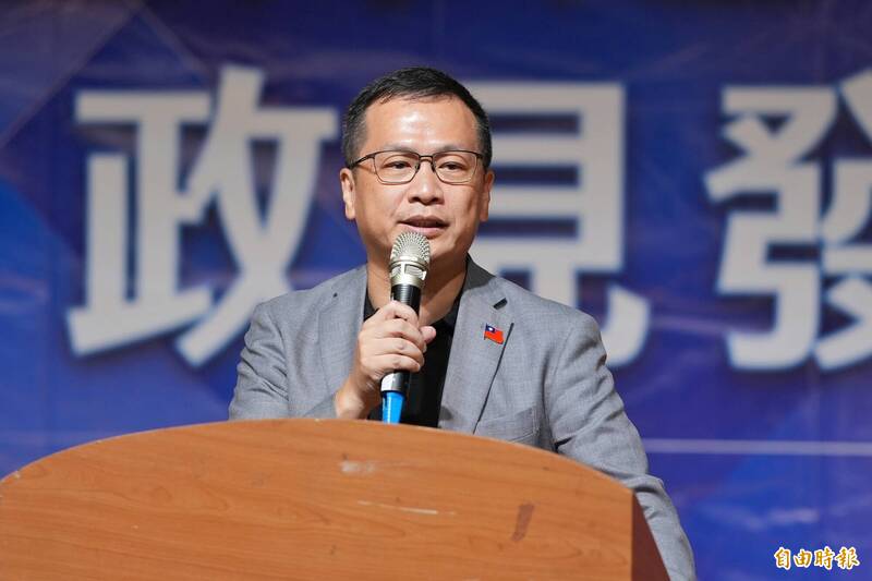 國民黨主席候選人羅智強。（記者陳逸寬攝）