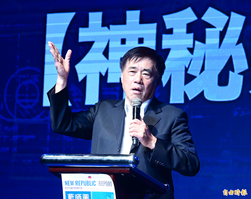 國民黨主席候選人郝龍斌。（記者王藝菘攝）