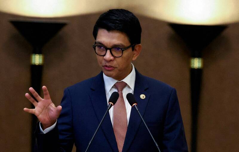 馬達加斯加總統拉喬利納（Andry Rajoelina）下落成謎。（路透資料照）
