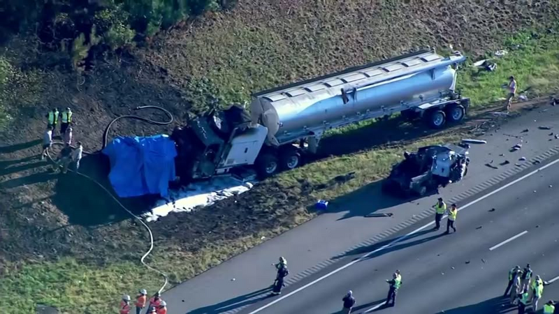 美国乔治亚州发生连环车祸，共造成7人死亡。（撷取自X@InfoR00M）