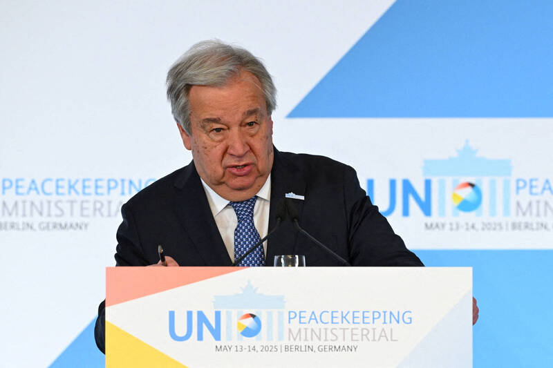 古特瑞斯17日呼吁联合国会员国缴纳足额会费,否则联合国恐面临破产危机。(路透) 古特瑞斯17日呼吁联合国会员国缴纳足额会费,否则联合国恐面临破产危机。(路透)