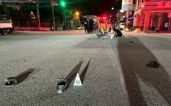 发生死亡车祸的路口。(民众提供) 发生死亡车祸的路口。(民众提供)