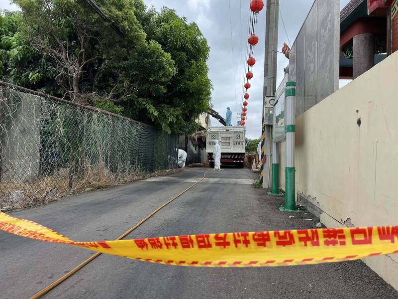 台中梧棲區一處養豬場爆出非洲豬瘟,讓台灣7年防守破功。(民眾提供) 台中梧棲區一處養豬場爆出非洲豬瘟,讓台灣7年防守破功。(民眾提供)