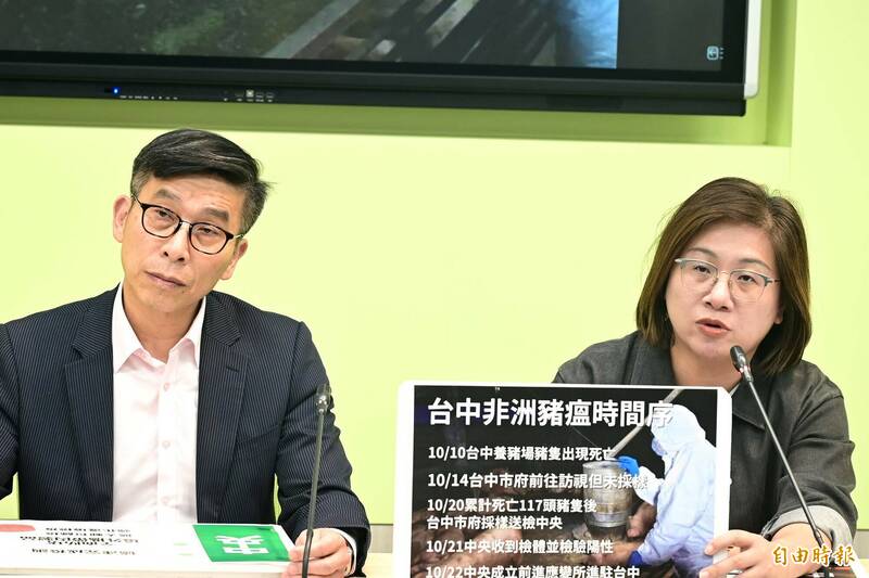 非洲豬瘟採樣延宕甩鍋獸醫?綠批無政治道德:籲盧秀燕出面說明