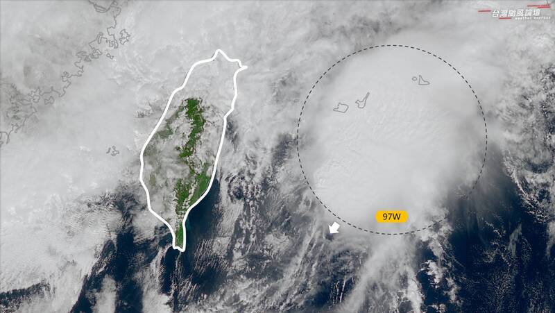 家門口低壓「97W」最新動向曝 北台、宜花強降雨恐下到週末