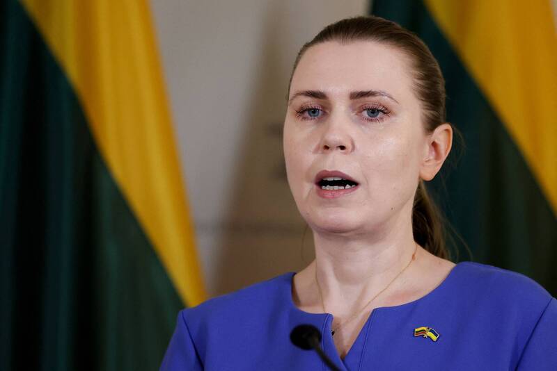 立陶宛国防部长萨卡利埃内(见图)与总理意见不合,请辞走人。(路透) 立陶宛国防部长萨卡利埃内(见图)与总理意见不合,请辞走人。(路透)