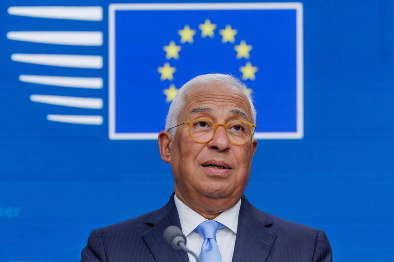 欧盟各国领导人今(23)日于比利时首都布鲁塞尔举行峰会。欧洲理事会主席科斯塔主持该峰会。(欧新社) 欧盟各国领导人今(23)日于比利时首都布鲁塞尔举行峰会。欧洲理事会主席科斯塔主持该峰会。(欧新社)