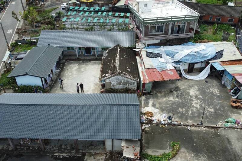 丹娜絲風災後成大出動救災技術團隊 用空拍、雷射幫災民重建家園
